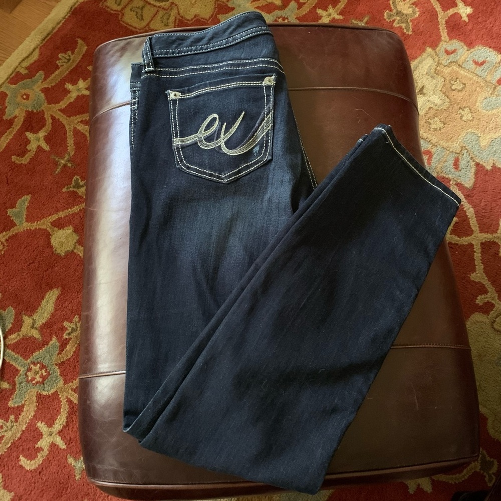 Express dark wash Low-rise Jeans - 8 Long